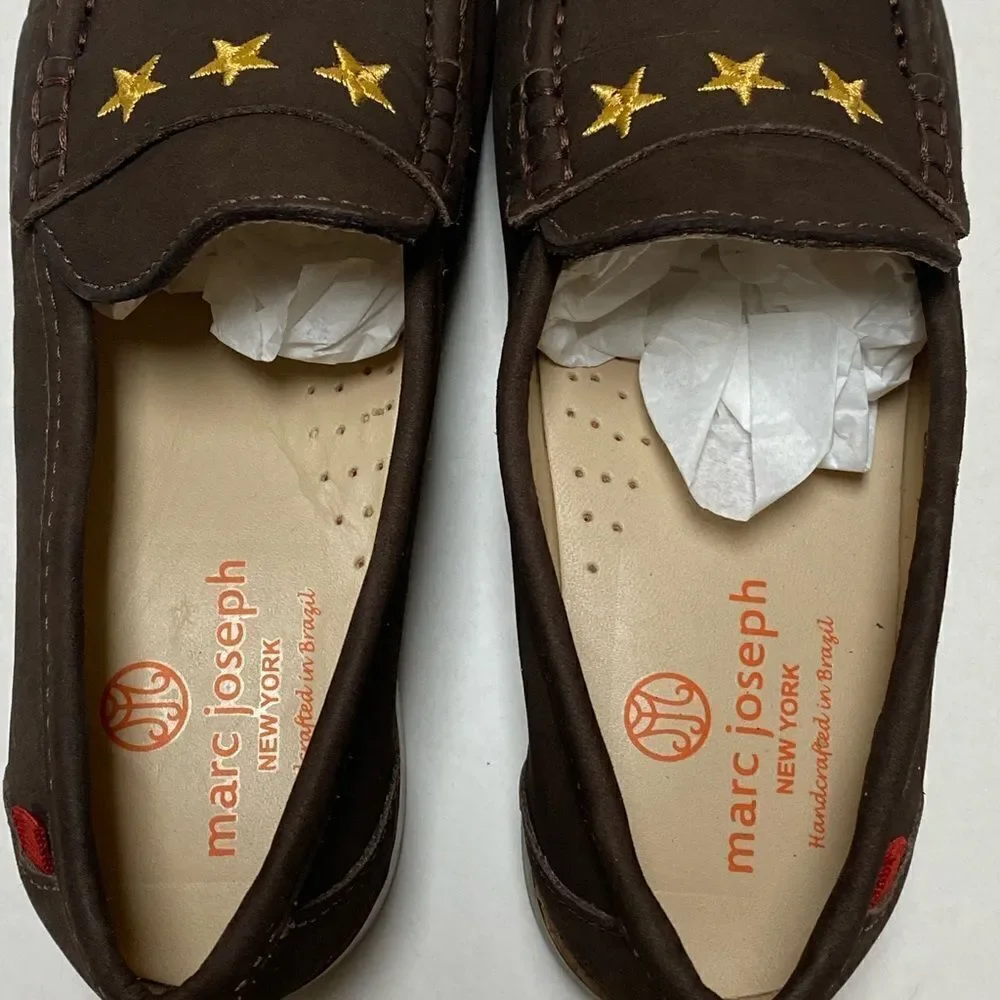 Marc Joseph New York Girl’s Brown Leather Madison Shoes Sz 1.5 NIB